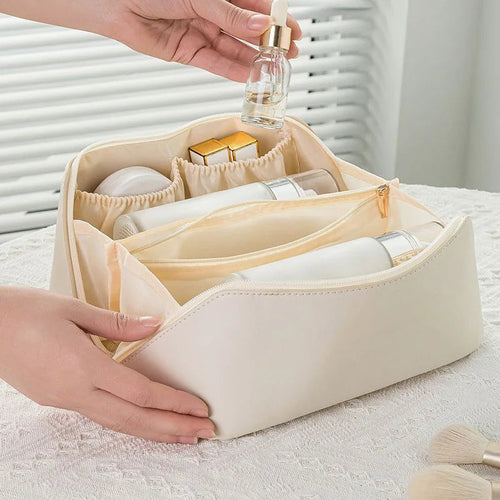 Cosmetiquera de Gran Capacidad Pro - Apertura 180° Elegante