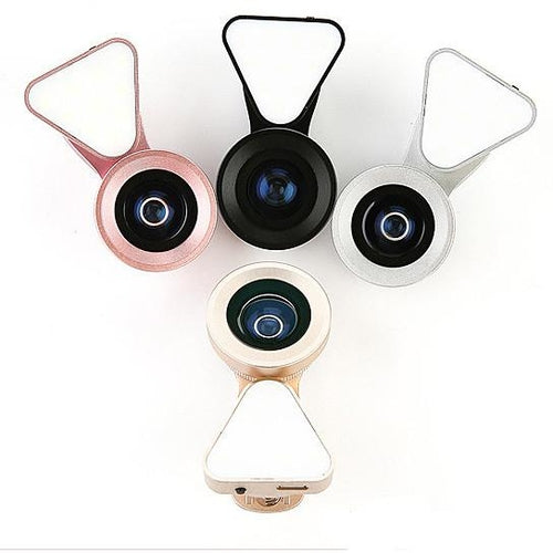 "Lente Aura Selfie 3-en-1: Iluminación y Estilo"
